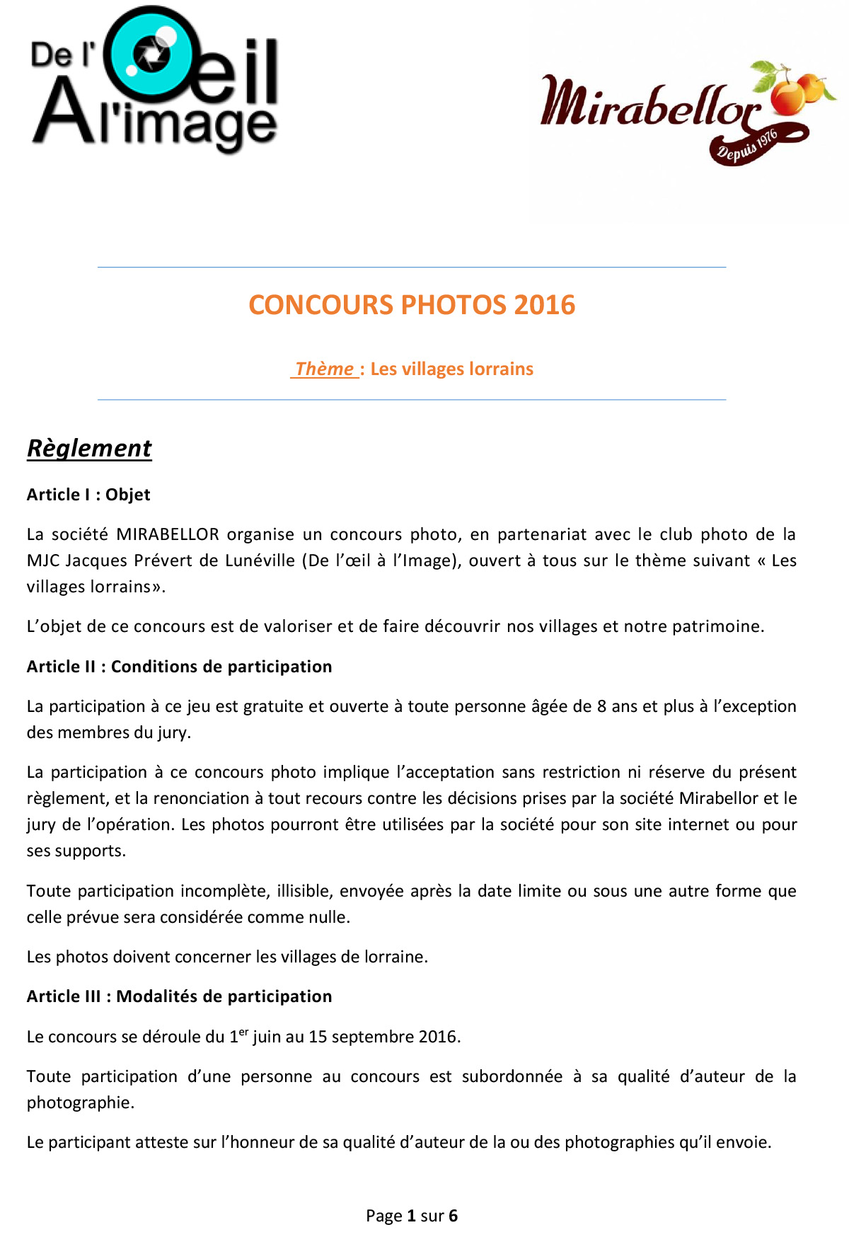 Réglement Concours 2016-1