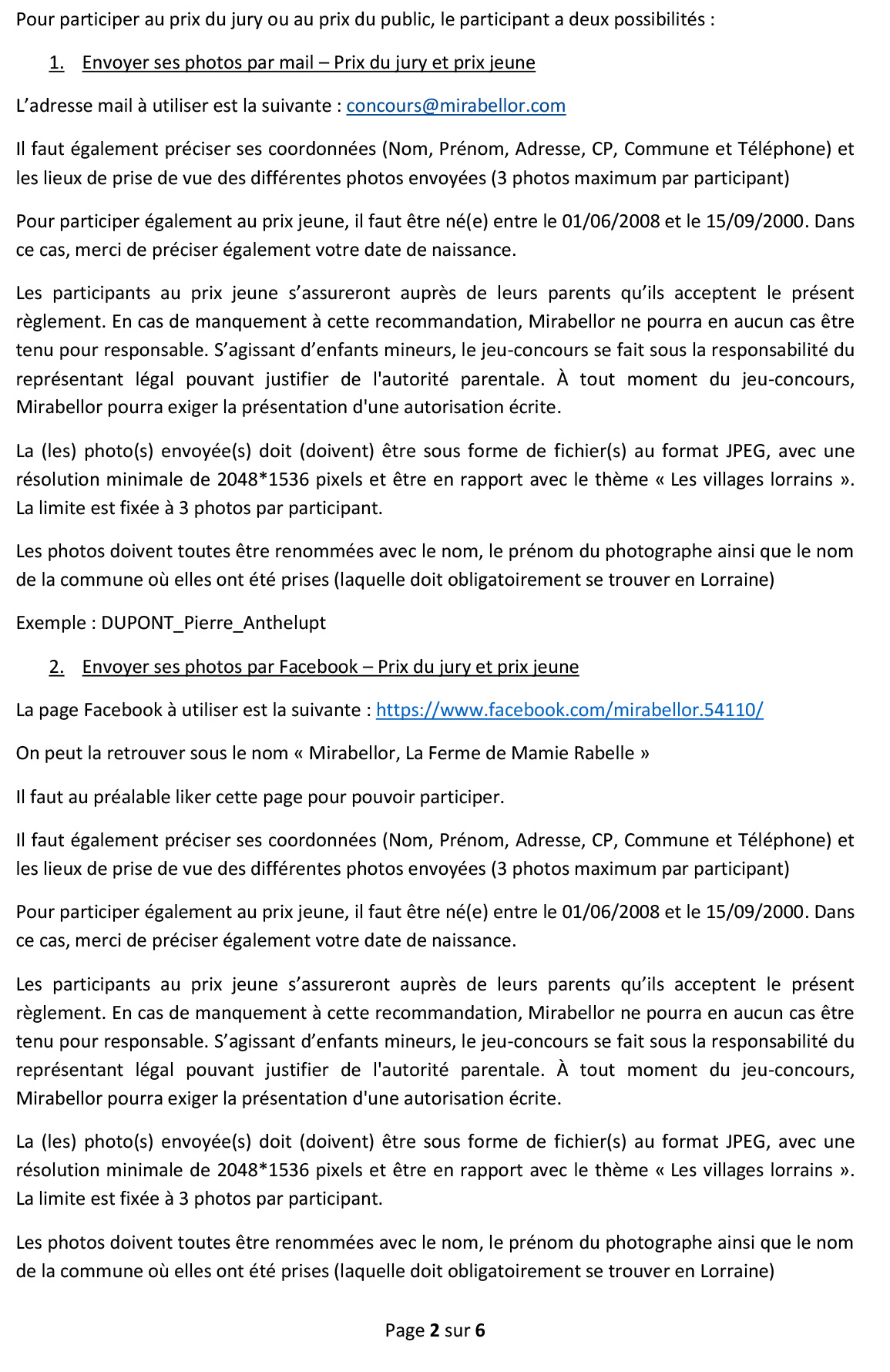 Réglement Concours 2016-2